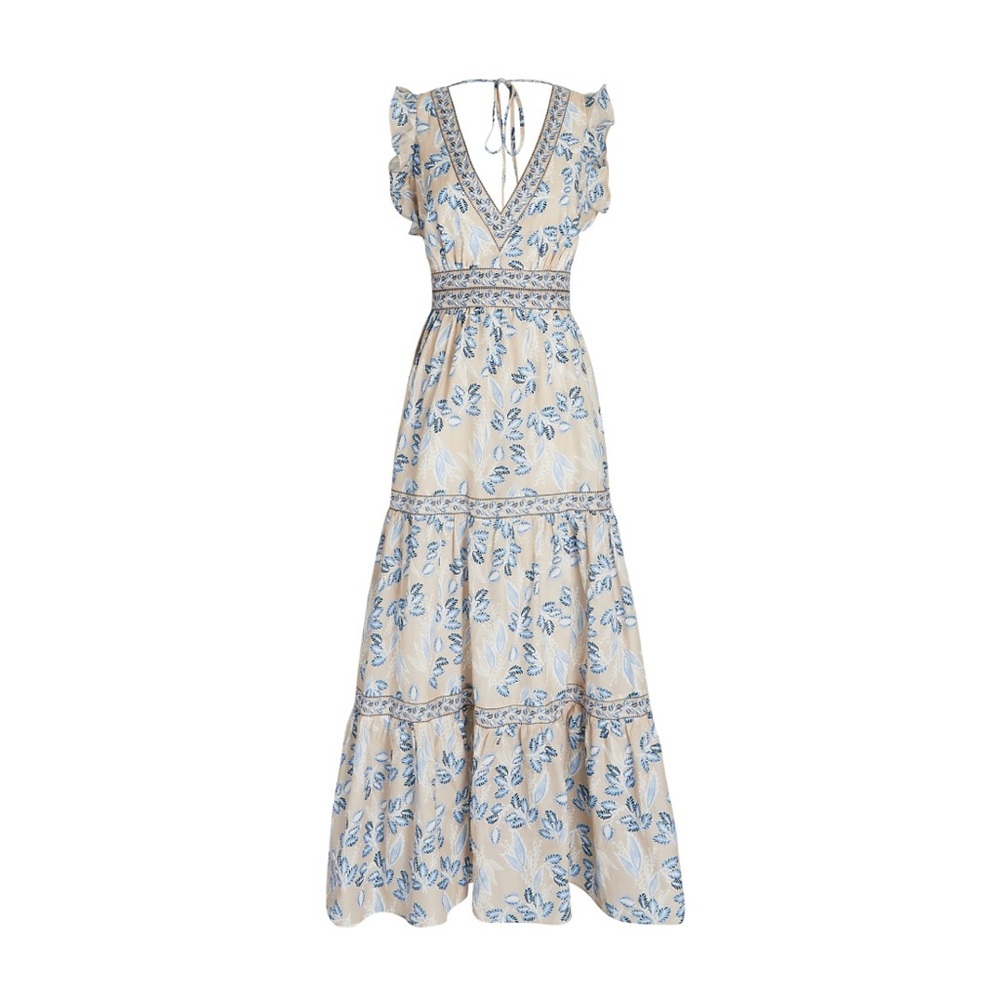 INTERMIX
Orien Ruffled Silk-cotton Maxi Dress